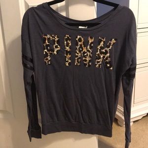 Pink long sleeve with sequins